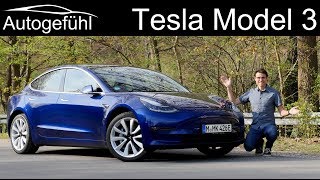 Tesla Model 3 FULL REVIEW Long Range model 2020  Autogefühl [upl. by Yevre]