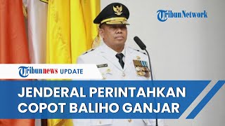 Sosok Jenderal Bintang 2 yang Perintahkan Copoti Baliho GanjarMahfud saat Jokowi Kunjungi Bali [upl. by Remliw]