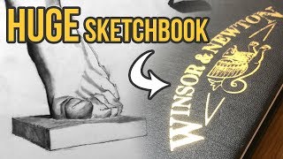 HUGE Winsor amp Newton Sketchbook Tour mostly pencil sketches [upl. by Strong]