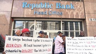 Petrotrin Retirees Protest Over Possible Loss Of Pension Plan [upl. by Oterol]