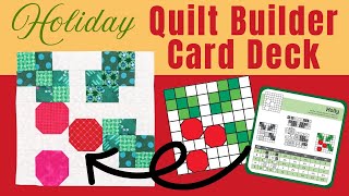 Dream it and make it with the Quilt Builder Card Deck Christmas Set [upl. by Nwahsor]