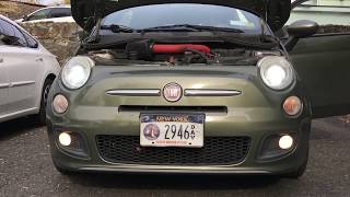 20072014 Fiat 500 LED headlight conversion [upl. by Armallas643]