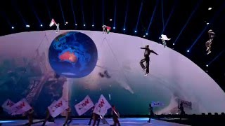 Aerial Performances by SANOSTRA  WAG Opening Ceremony in Dubai [upl. by Prestige]