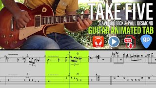 Dave Brubeck  Take Five  Tab Tutorial  Guitar Lesson  How to Play [upl. by Nail]