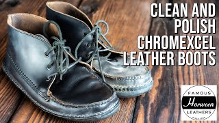 How to Clean and Polish Chromexcel Leather Boots [upl. by Tan]