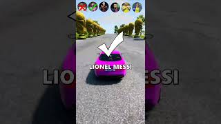 Messi vs CR7 vs Mbappe vs Neymar vs Haaland JUMPING COMPETITION beamngdrive simulator shorts [upl. by Anitnauq]