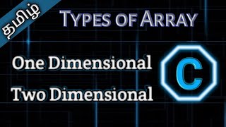 31 Types of Array in C  Tamil Pro Techniques [upl. by Sirotek]