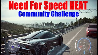 Need For Speed Heat Community Challenge Manual Challenge [upl. by Clarence]