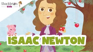 Isaac Newton  Biografía en cuento para niños  Shackleton Kids [upl. by Seys969]