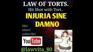 INJURIA SINE DAMNO with 4 Important Case Laws [upl. by Anigriv330]