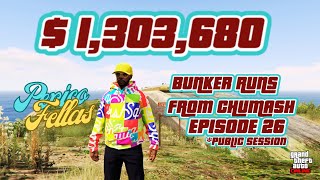 Bunker Runs From Chumash in GTA 5 Episode 26 public session SOLO [upl. by Doykos959]