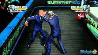 WWE All Stars Grudge Match  Barack Obama Vs George Bush [upl. by Junina]