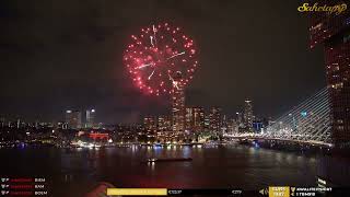 Vuurwerk show Wereldhavendagen Rotterdam 2024 [upl. by Mihsah388]