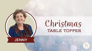 The Easiest Christmas Table Topper  Mini Tree Skirt Youll Ever Make [upl. by Akiram]