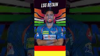 LSG RETAIN PLAYERS 2025 cricket ipl2025 ipl india lsg ytshorts shortsfeed iplauction shorts [upl. by Hoagland]