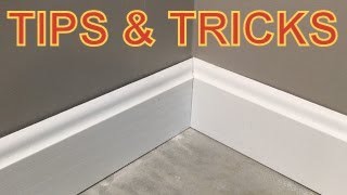 How To Cut Baseboard Corners That Look Great [upl. by Ennasus]