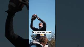 NFL 2 foot rule NEEDS TO CHANGE‼️🧐 nfl footballshorts americanfootball [upl. by Odlabu]