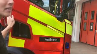 A special visit to Westbourne Fire Station part 1 23092022 [upl. by Annazus704]