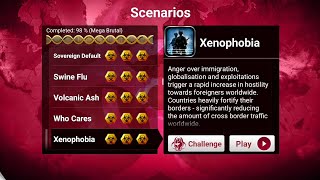 Plague Inc Xenophobia Scenario Mega Brutal Virus [upl. by Sybila]