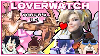 Playing Dating Sim with the boys  LOVERWATCH WITH DUB  Part 1 [upl. by Godric]