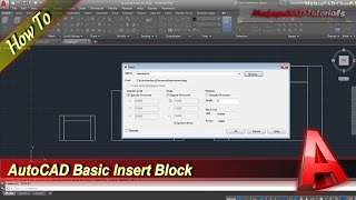 AutoCAD How To Insert Block [upl. by Orin629]