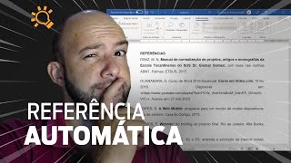 COMO GERAR REFERÊNCIAS AUTOMÁTICAS NO WORD [upl. by Ahab]