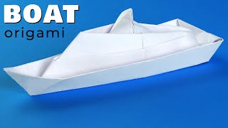 Origami boat How to make paper boat from A4 without glue [upl. by Mirielle]