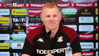 Neil Lennon la prima conferinta prematch  UTA  Rapid [upl. by Harim369]