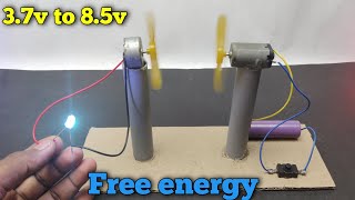 Dc voltage booster using Dc motor  Dc motor project  science experiment  technical ka [upl. by Namrak]