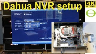 Dahua NVR unboxing and setup  step by step 2019 [upl. by Sherrie]