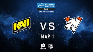 FULLMATCH DEDUST2  NAVI VS VIRTUS PRO  IEM KATOWICE 2021  GROUP STAGE [upl. by Evers]