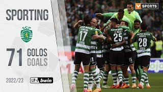 Sporting Os 71 golos na Liga 202223 [upl. by Maxfield]