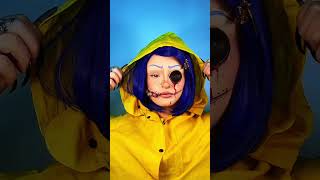 Coraline Cosplay makeup makeup cosplay coralinecosplay [upl. by Nyrraf]