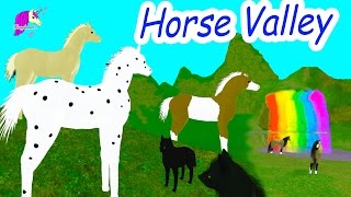 Horse Valley amp Foals  Pegasus In New World  Online Roblox Horse Games [upl. by Jacklyn]