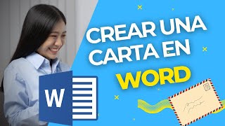 Cómo crear una Carta en WORD 201020132016 2019 365 📑 [upl. by Euqirat802]