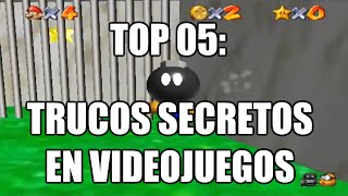 Trucos Secretos  Top 5 Trucos Secretos y Glitches en Videojuegos  Retro Toro [upl. by Sitrik]