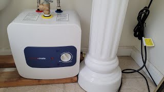 Thermomate Mini Tank Electric Water Tank ES250 25 Gallon Review Maintenance amp Installation [upl. by Eiro]