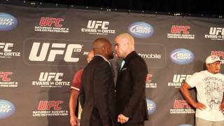 UFC 133 Rashad Evans vs Tito Ortiz ｜ Intense Staredown [upl. by Atiuqat]