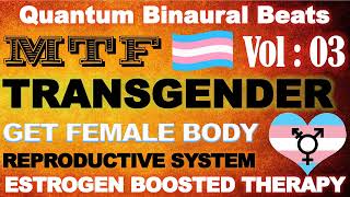 Transgender MTF  Estrogen Boosted Male To Female Feminizing Frequency  Quantum Binaural Beats [upl. by Aihsirt]