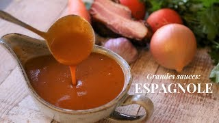 Espagnole Sauce History Origin and How To Make It Step By Step [upl. by Ellon963]