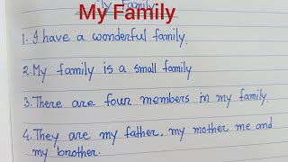 My Familyfamily your family paragraph my family paragraphmy family essay10 lines paragraph [upl. by Parker]