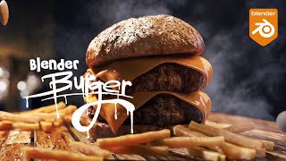 I Made Burger With Blender  Timelapse [upl. by Orenid]