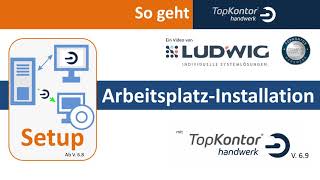 Arbeitsplatzinstallation von TopKontor Handwerk 6 und bluesolution  tophandwerk 7 [upl. by Notle84]