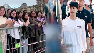 His mother cries BTS Jin admits hes nervous about being a torchbearer for the Paris 2024 Olympics [upl. by Nnanerak]