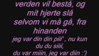 Jeg var din med lyrics [upl. by Tamer]