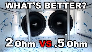 SUBS AT 2 OHM Vs 05 OHM RESULTS WILL SURPRISE YOU [upl. by Hadnama910]