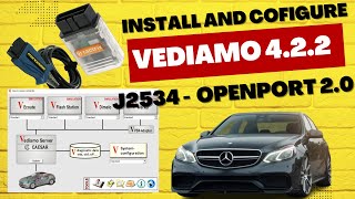 Install and config Vediamo 4 2 2 with Device J2534 Tactrix Openport2 0 [upl. by Gabrielson]