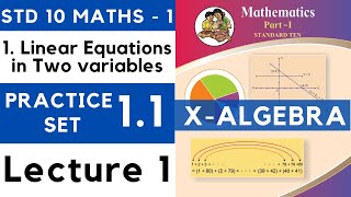 Class 10 Practice Set 11 Lecture 1Chapter 1 Linear Equations in Two Variables  SSC 10th Maths  1 [upl. by Leshia]