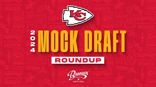 Chiefs Mock Draft Roundup 1  NFL Draft 2024 [upl. by Eruot]