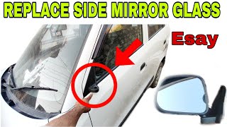 How To Replace Car Side Rear view Mirror Glass automobile restoration car experiment diy [upl. by Siekram]